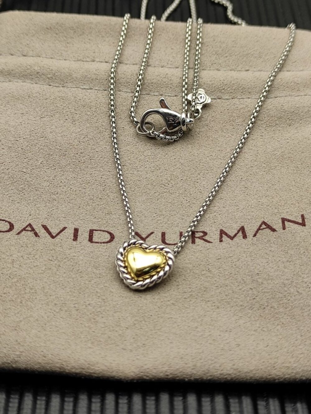 David Yurman 925 Silver Necklaces with Original Pouch